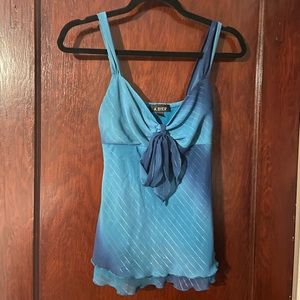 Multi Blue Tank Top